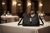 Small Patricia Shoulder and Crossbody Bag in Canvas and Faux Leather