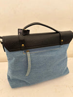 RUSTY MODEL Bimetallic Denim Removable Shoulder Bag