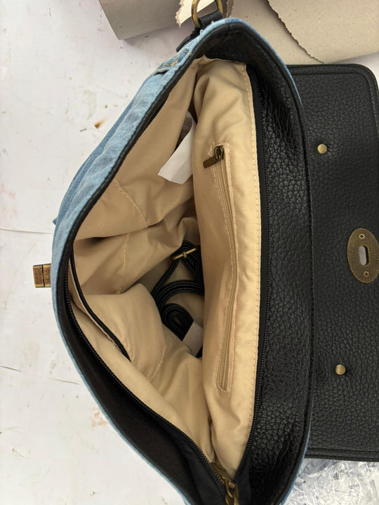 RUSTY MODEL Bimetallic Denim Removable Shoulder Bag
