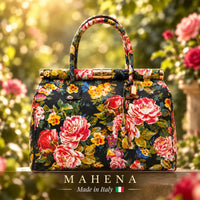 MAHENA Secret Garden – Borsa Scultorea Floreale Made in Italy