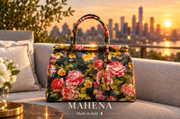 MAHENA Secret Garden – Borsa Scultorea Floreale Made in Italy
