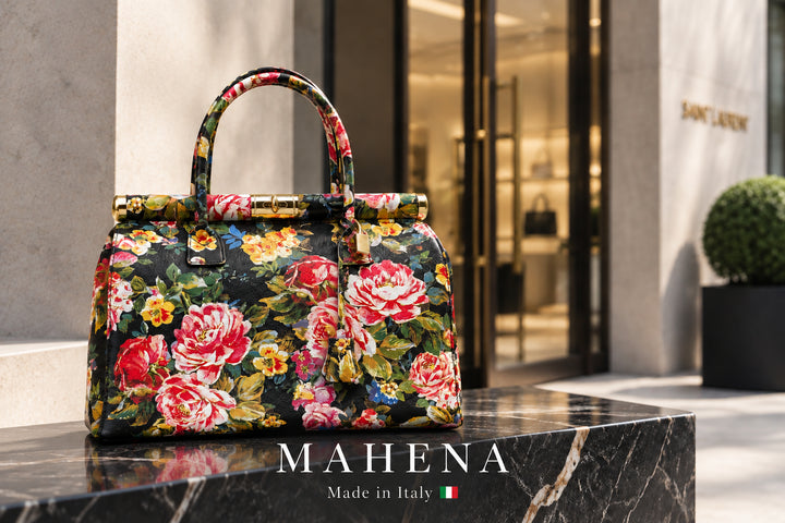 MAHENA Secret Garden – Borsa Scultorea Floreale Made in Italy