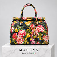 MAHENA Secret Garden – Borsa Scultorea Floreale Made in Italy
